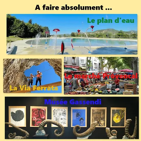 Spacieux T3 Avec Piscine Lejlighed Digne-les-Bains